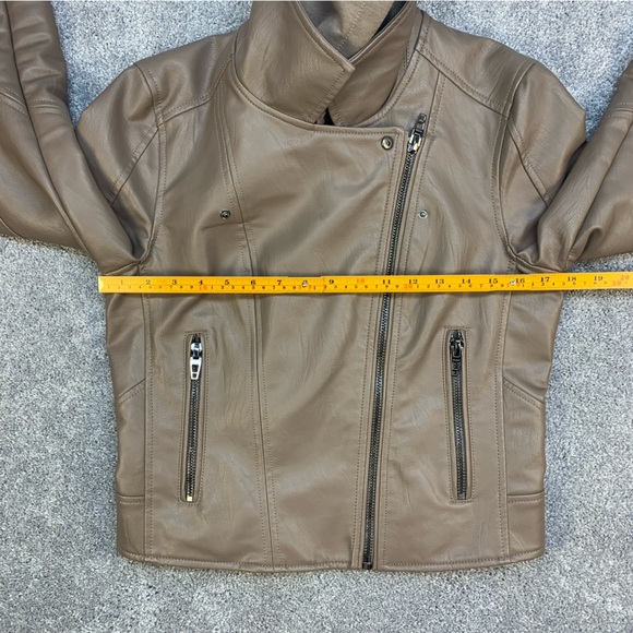 Blank NYC Faux Leather Moto Jacket w/Detachable Hood Size S - Picture 4 of 7